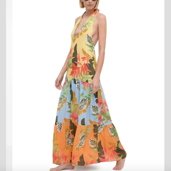 Desigual halter-neck tiered maxi dress - Picture 1 of 4